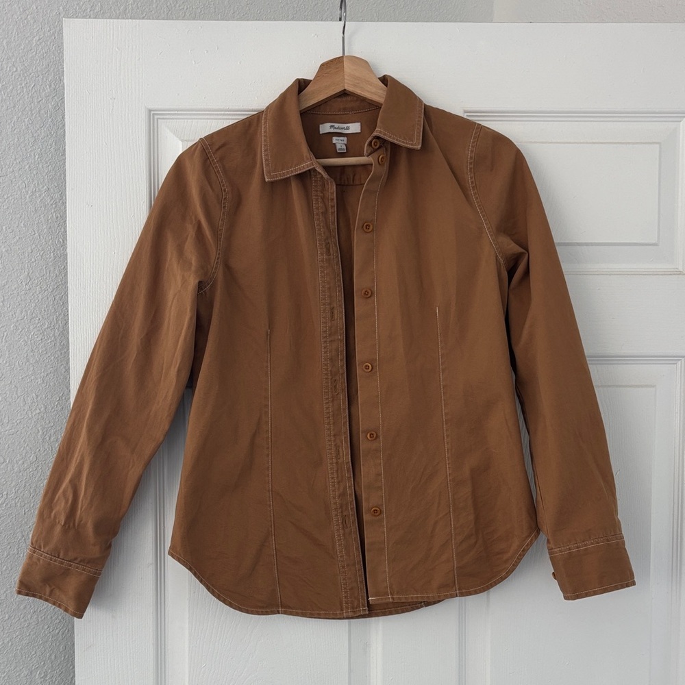 Madewell Darted Button-Up Shirt in (Re)generative Chino
